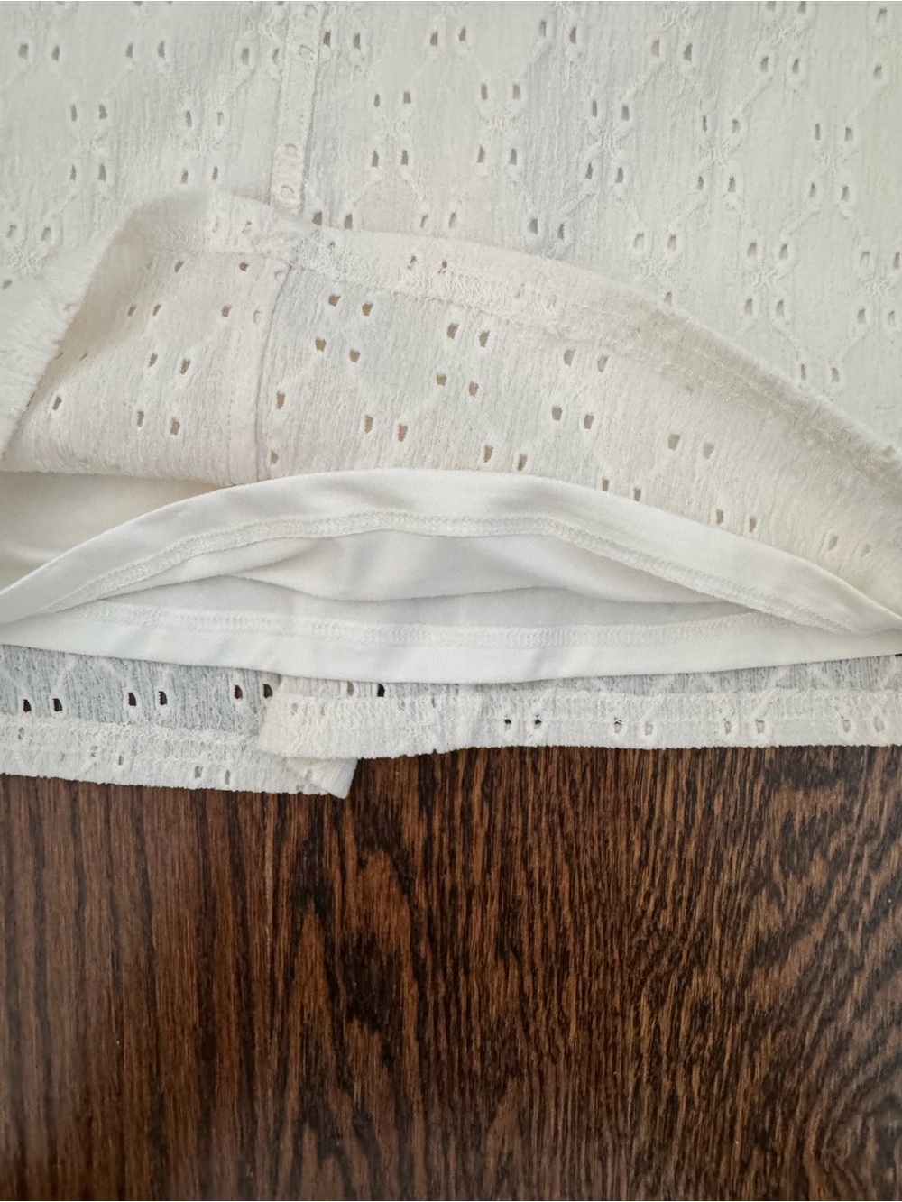 NWT H&M Corset Style Summer Vacation Beach Mini Dress Cream White Women XS - Picture 9 of 16